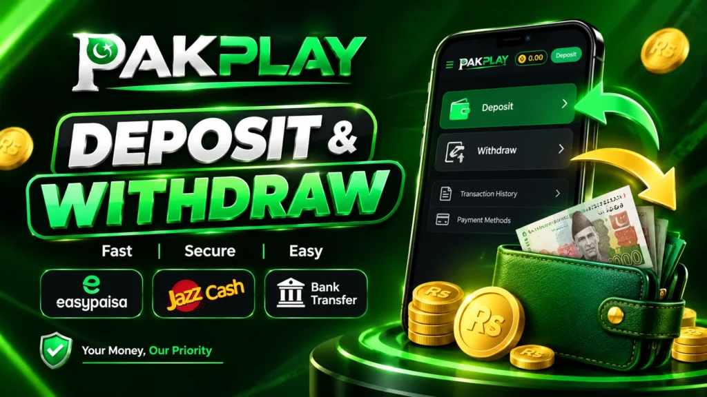 Pakplay Deposit & Withdraw